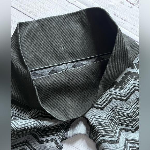 Ebb to Street Heathered Slate  black gray chevron leggings Lululemon 4 6 - Picture 5 of 8